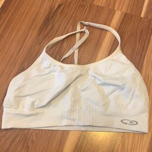 White sports bra